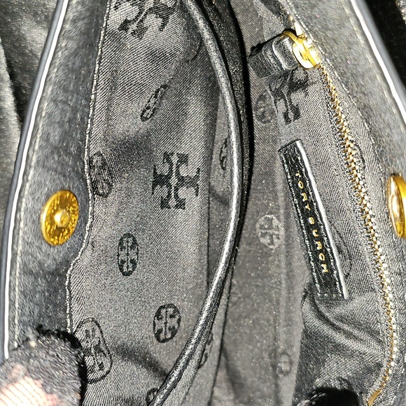 Tory Burch Black Leather Crossbody Bag EUC w/ Dust Bag! - Picture 7 of 14